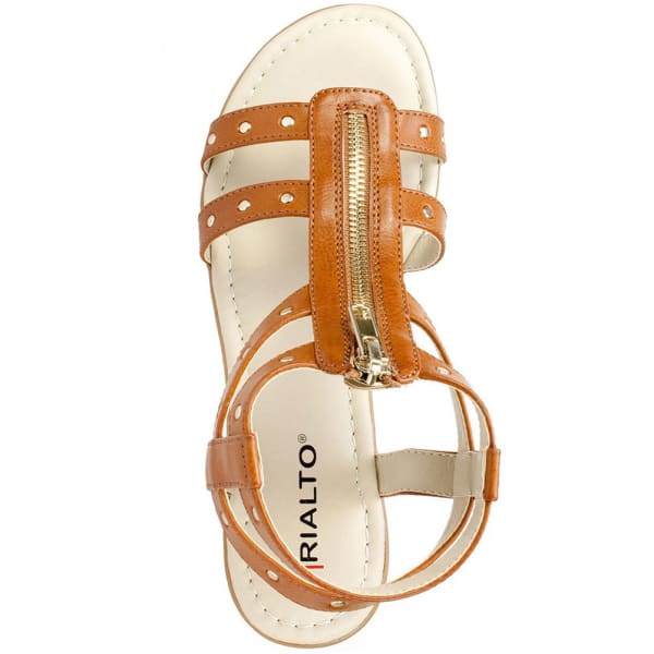 RIALTO Women's Gidget Zipper Demi Wedge Sandals