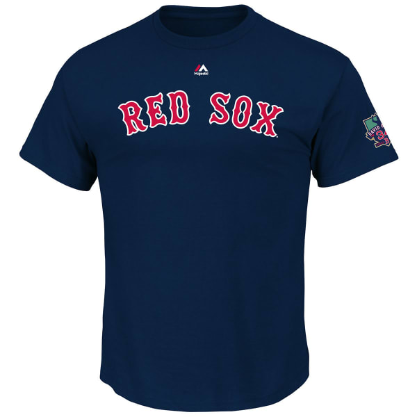 BOSTON RED SOX Men's Ortiz Final Season Logo Patch Short Sleeve Tee