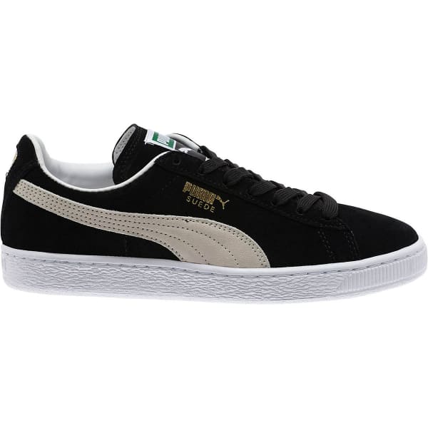 PUMA Men's Suede Classic+ Skate Shoes, Black/White