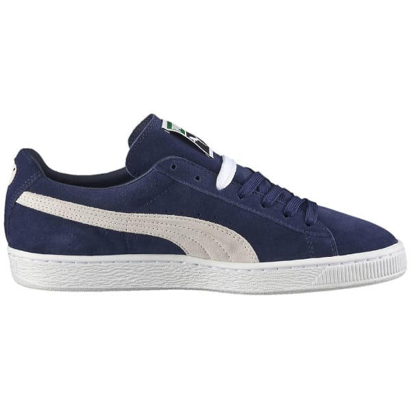 PUMA Men's Suede Classic+ Skate Shoes, Peacoat/White - Bob’s Stores