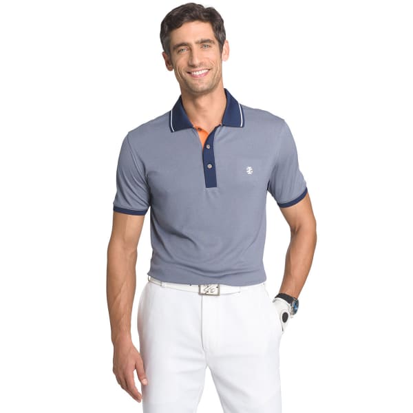 IZOD Men's Short Sleeve Golfers Oxford Polo