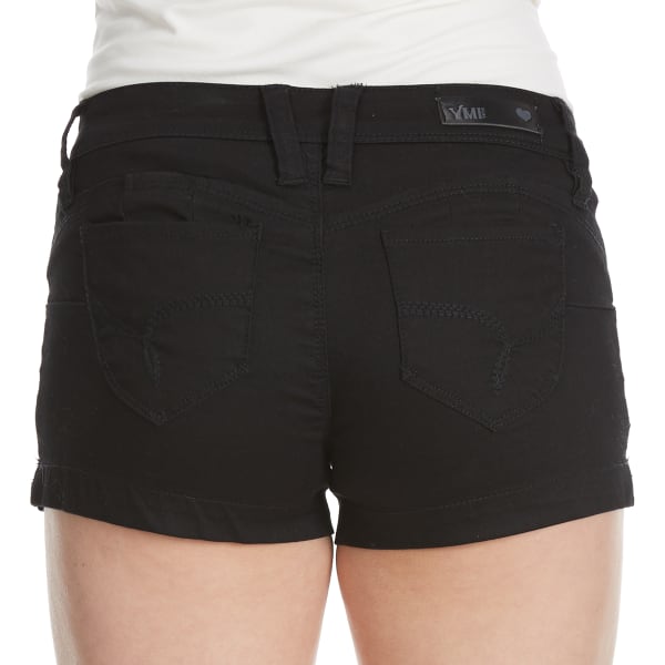 YMI Juniors' Wanna Betta Butt Colored Twill Shorts