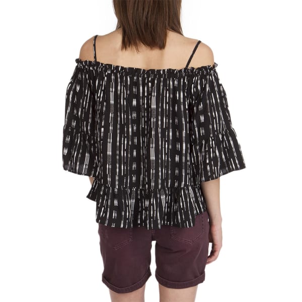 UNION BAY Women's Everly Printed Off The Shoulder Top
