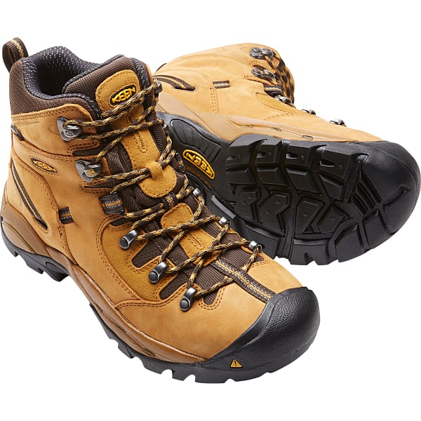 KEEN Men's Pittsburgh Waterproof Steel Toe Work Boots, Wheat