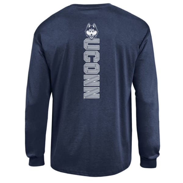 CHAMPION Men's UConn Back Logo Long-Sleeve Tee