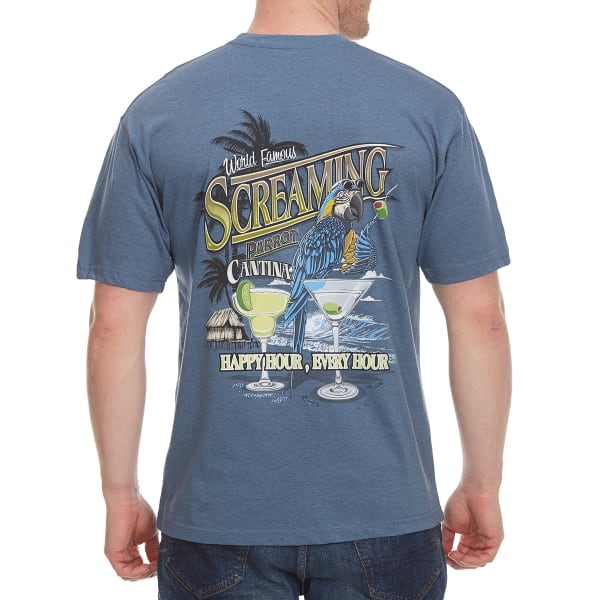 NEWPORT BLUE Men's Screaming Parrot Short Sleeve Tee