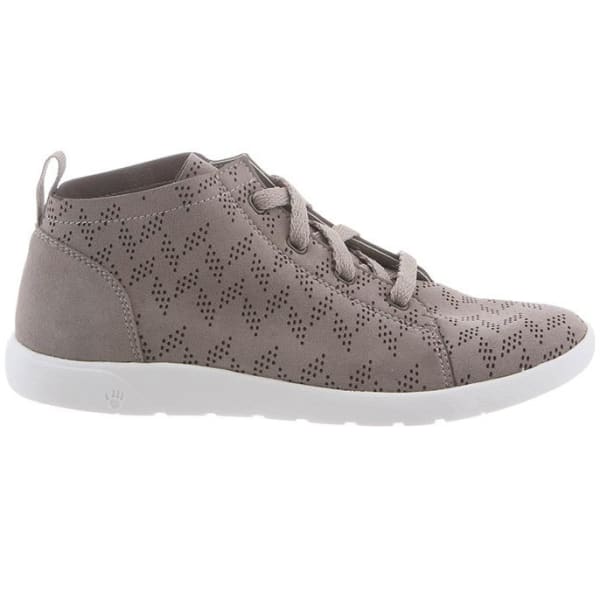 BEARPAW Women's Gracie Perfect High-Top Sneakers, Dove Grey