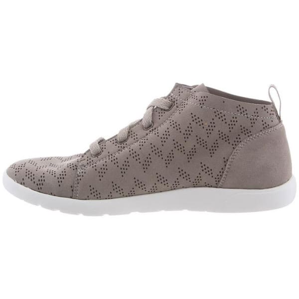 BEARPAW Women's Gracie Perfect High-Top Sneakers, Dove Grey