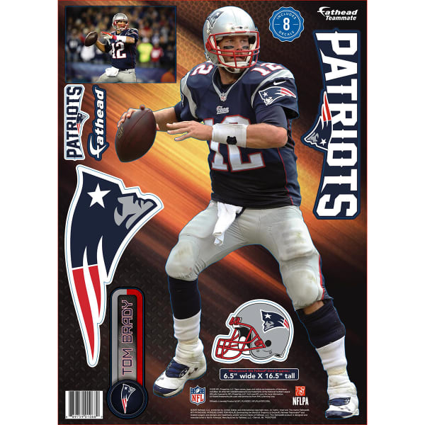 NEW ENGLAND PATRIOTS TOM BRADY Teammate Player Decals