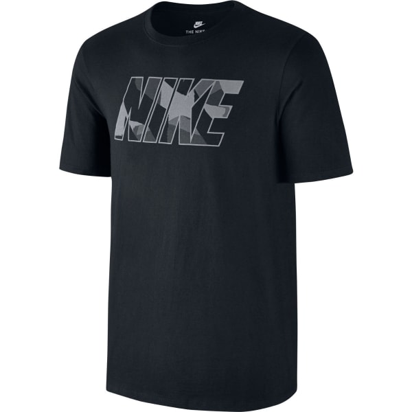 NIKE Men's Zinc Block Logo Print Short-Sleeve Tee