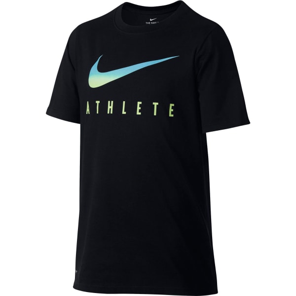 NIKE Big Boys' Dry Swoosh Athlete Short-Sleeve Tee