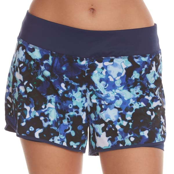 LAYER 8 Women's Poly/Spandex Printed Woven Shorts