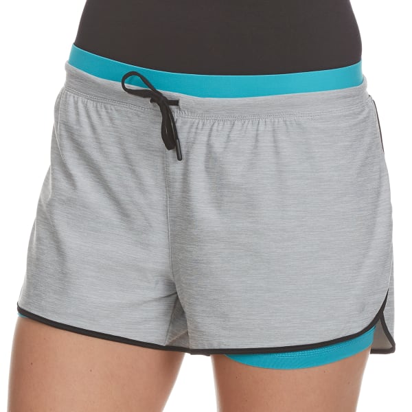 LAYER 8 Women's Twofer Drawstring Waistband Shorts