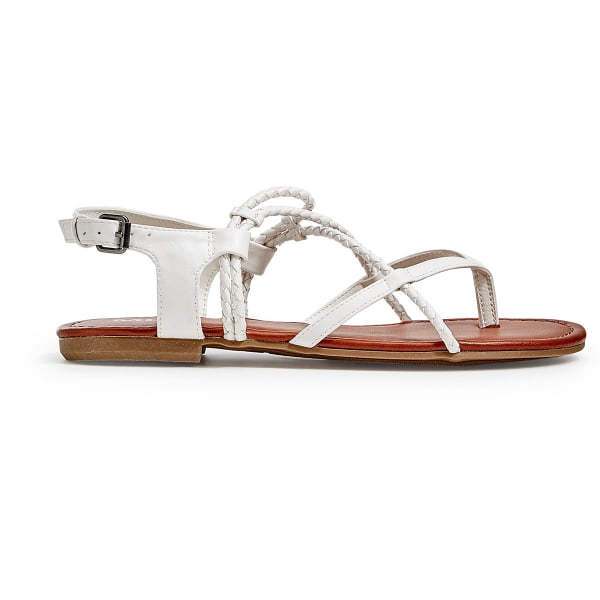 MIA Women's Dana Flat Sandals, White