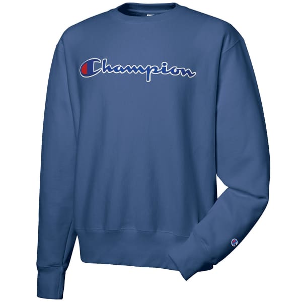 CHAMPION Men's LIFE Reverse Weave Crewneck Center Script Sweatshirt