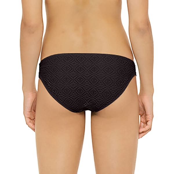 HOT WATER Juniors' Swept Away Crochet Soft Tab Bikini Bottoms