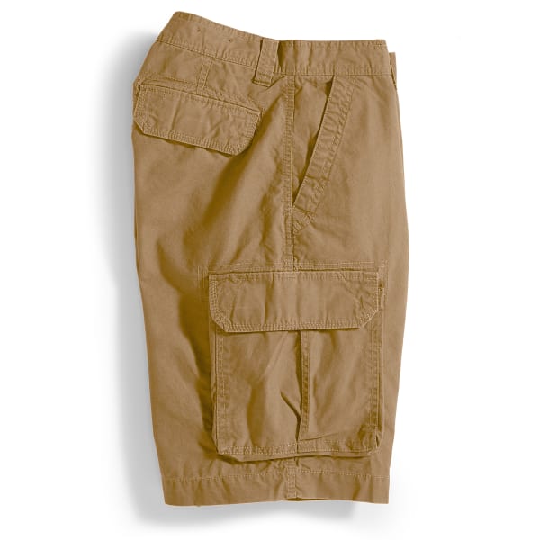 RUGGED TRAILS Men's Solid Cargo Shorts