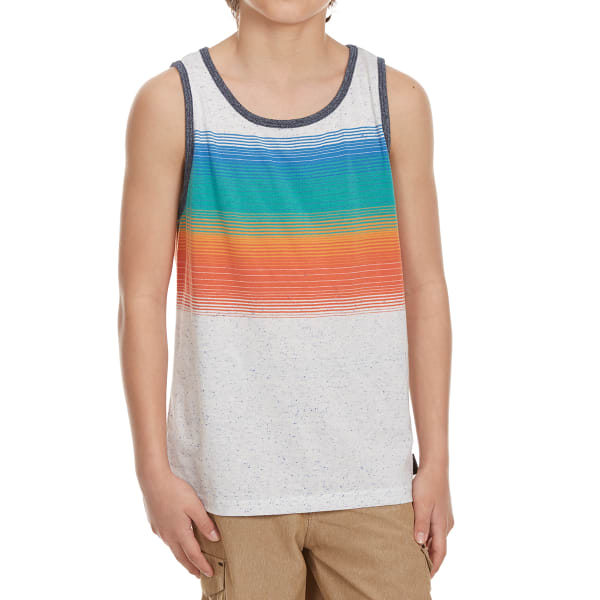 OCEAN CURRENT Boys' Districk Snow Nap Heather Chest Stripe Tank Top