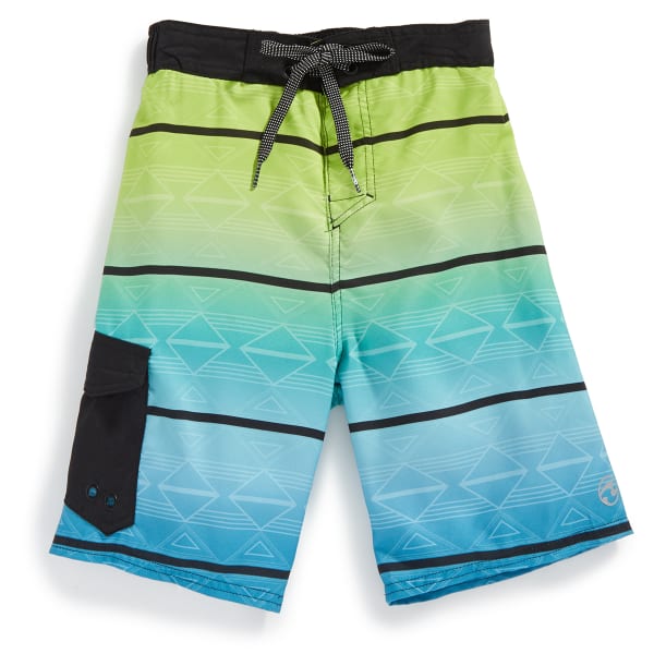 OCEAN CURRENT Boys' Aztec Stripe Printed Boardshorts