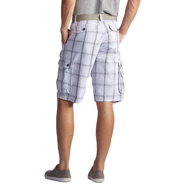 LEE Men's Wyoming Plaid Cargo Shorts