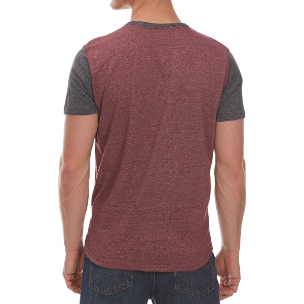 ALPHA BETA Guys' Baseball Henley Short-Sleeve Tee