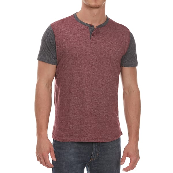 ALPHA BETA Guys' Baseball Henley Short-Sleeve Tee