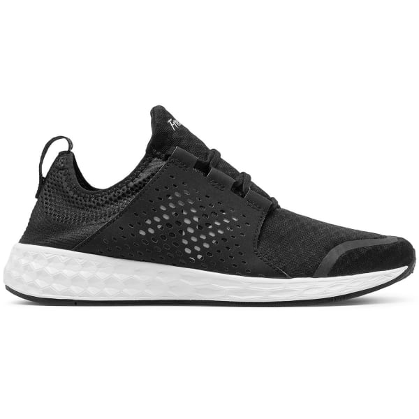 NEW BALANCE Men's Fresh Foam Cruz V1 Running Shoes, Black/White