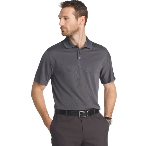 VAN HEUSEN Men's Traveler Two-Tone Pique Polo Shirt