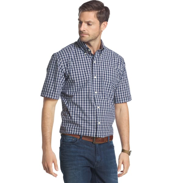 ARROW Men's Hamilton Plaid Short Sleeve Woven Shirt