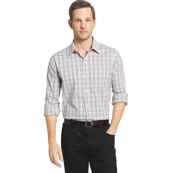 VAN HEUSEN Men's Traveler Long Sleeve Woven Shirt