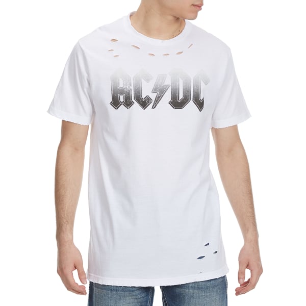 HYBRID Guys' AC/DC Rock Distressed Short-Sleeve Tee