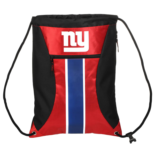 NEW YORK GIANTS Stripe Zipper Drawstring Backpack