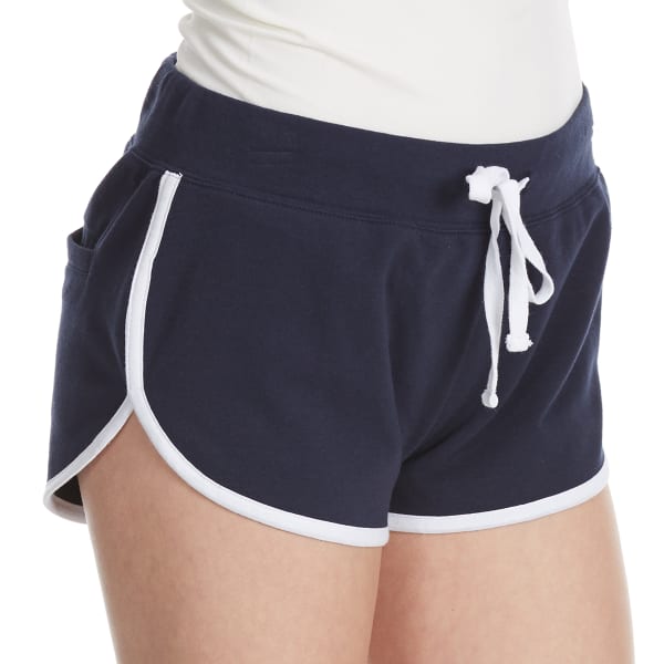 AMBIANCE Juniors' Contrasted Active Shorts