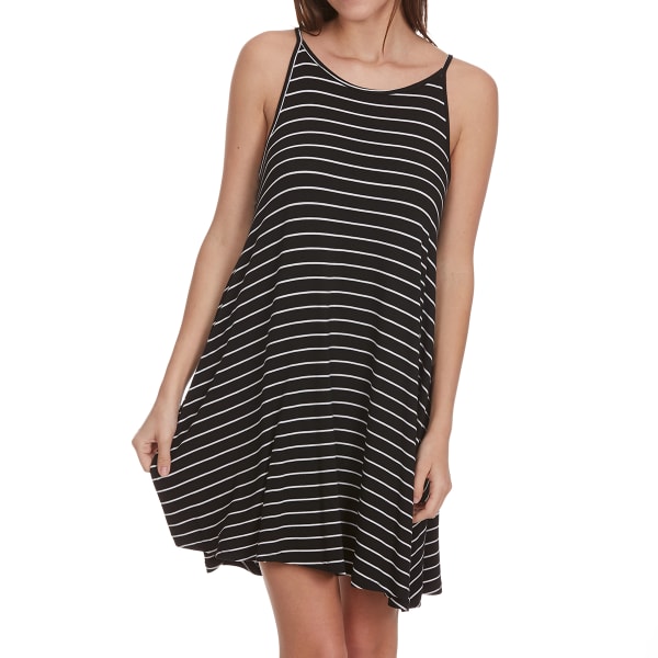 AMBIANCE APPAREL Juniors' A-Line Striped Cami Dress