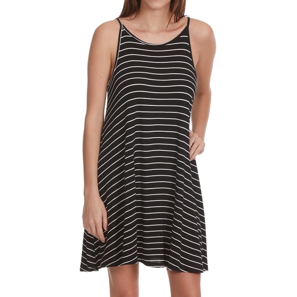 AMBIANCE APPAREL Juniors' A-Line Striped Cami Dress