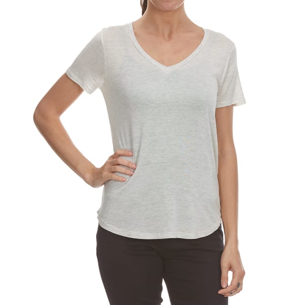 FEMME Women's Baby Hacci V-Neck Tee