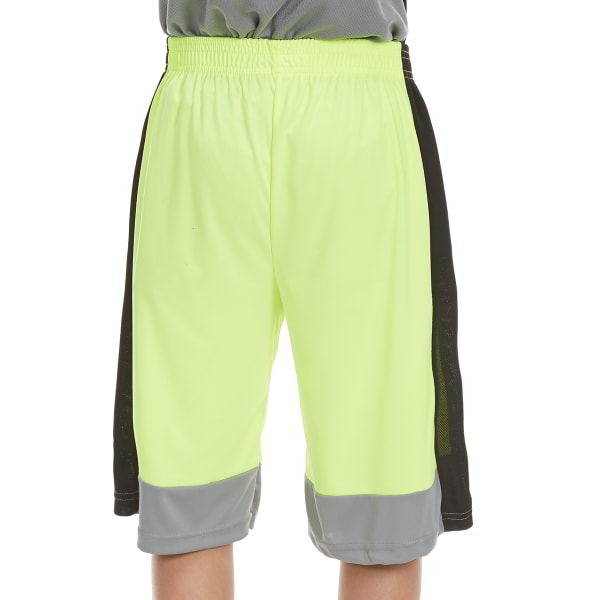 RBX Boys' "Refuse to Lose" Blocked Poly Jersey Mesh Shorts