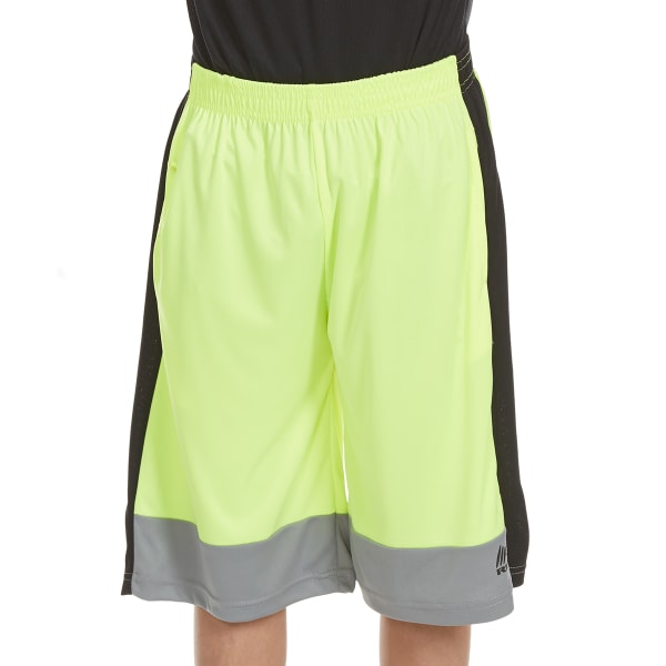 RBX Boys' "Refuse to Lose" Blocked Poly Jersey Mesh Shorts