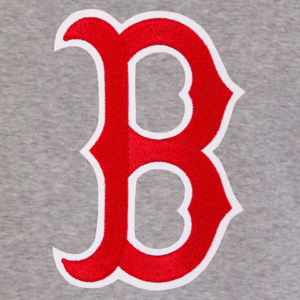 JH DESIGN Men's MLB Boston Red Sox Reversible Fleece Hooded Jacket