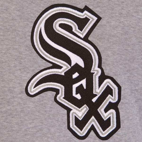 JH DESIGN Men's Chicago White Sox Reversible Fleece Hooded Jacket