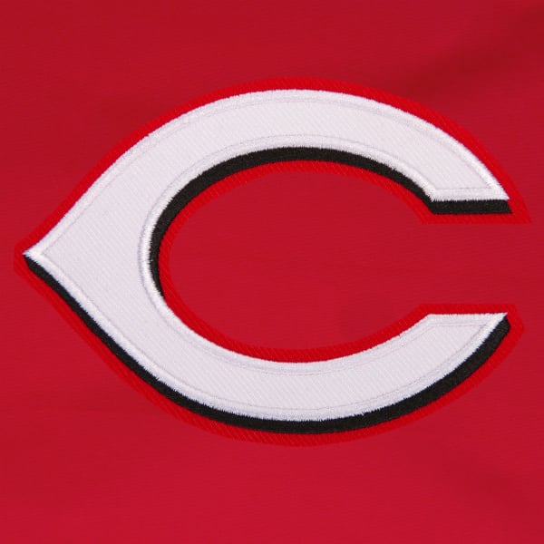 JH DESIGN Men's MLB Cincinnati Reds Reversible Fleece Hooded Jacket