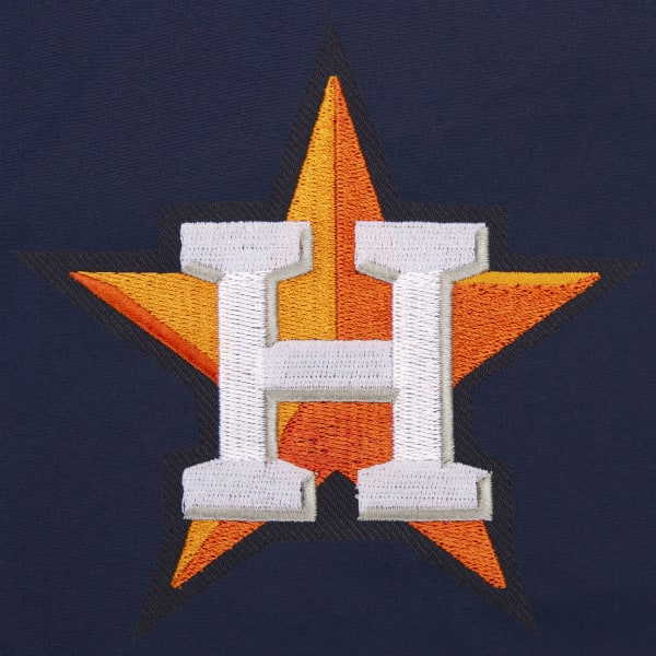 JH DESIGN Men's MLB Houston Astros Reversible Fleece Hooded Jacket