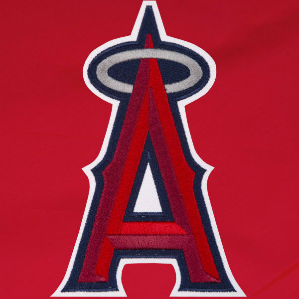 JH DESIGN Men's MLB Los Angeles Angels Reversible Fleece Hooded Jacket