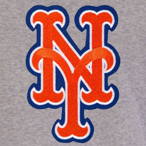 JH DESIGN Men's MLB New York Mets Reversible Fleece Hooded Jacket