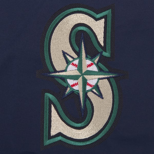 JH DESIGN Men's MLB Seattle Mariners Reversible Fleece Hooded Jacket