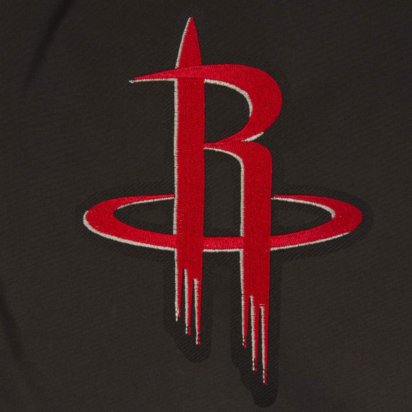 JH DESIGN Men's NBA Houston Rockets Reversible Fleece Hooded Jacket