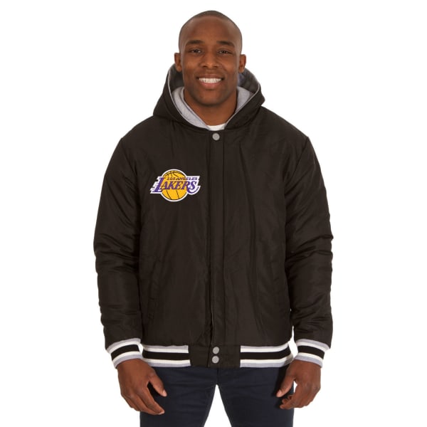 JH Design Men's Los Angeles Lakers Black Bomber Jacket