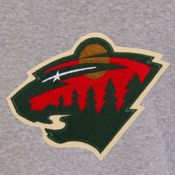 JH DESIGN Men's NHL Minnesota Wild Reversible Fleece Hooded Jacket