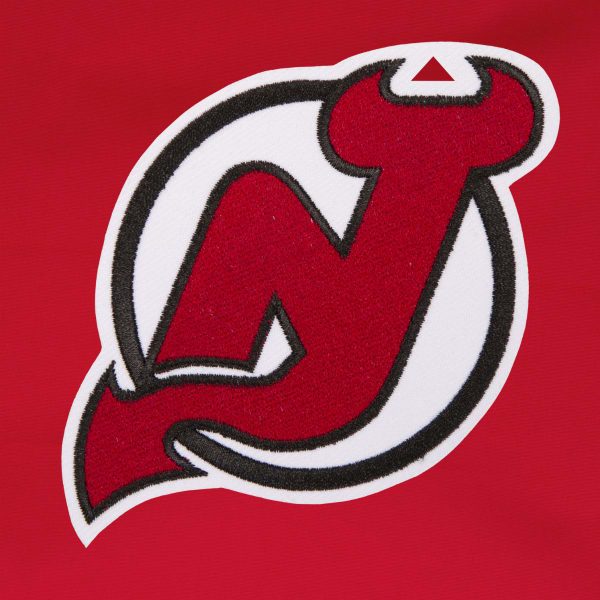 JH DESIGN Men's NHL New Jersey Devils Reversible Fleece Hooded Jacket