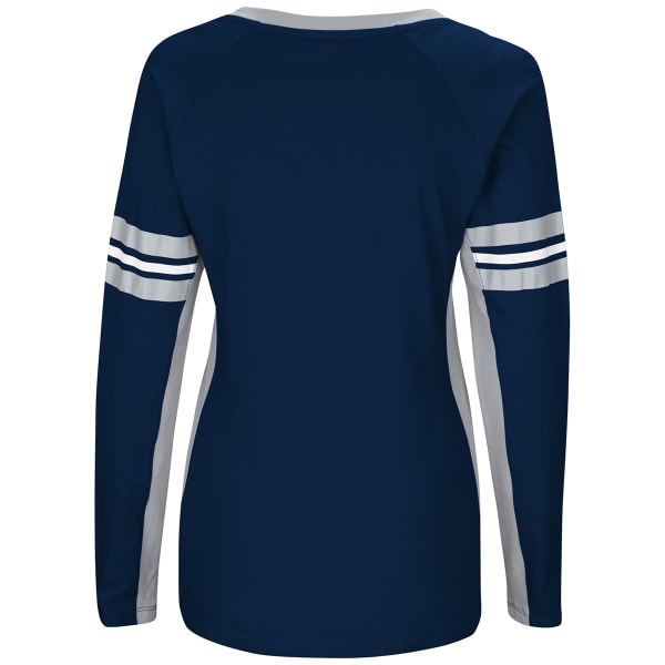 NEW ENGLAND PATRIOTS Women's Winning Style V-Neck Long-Sleeve Tee